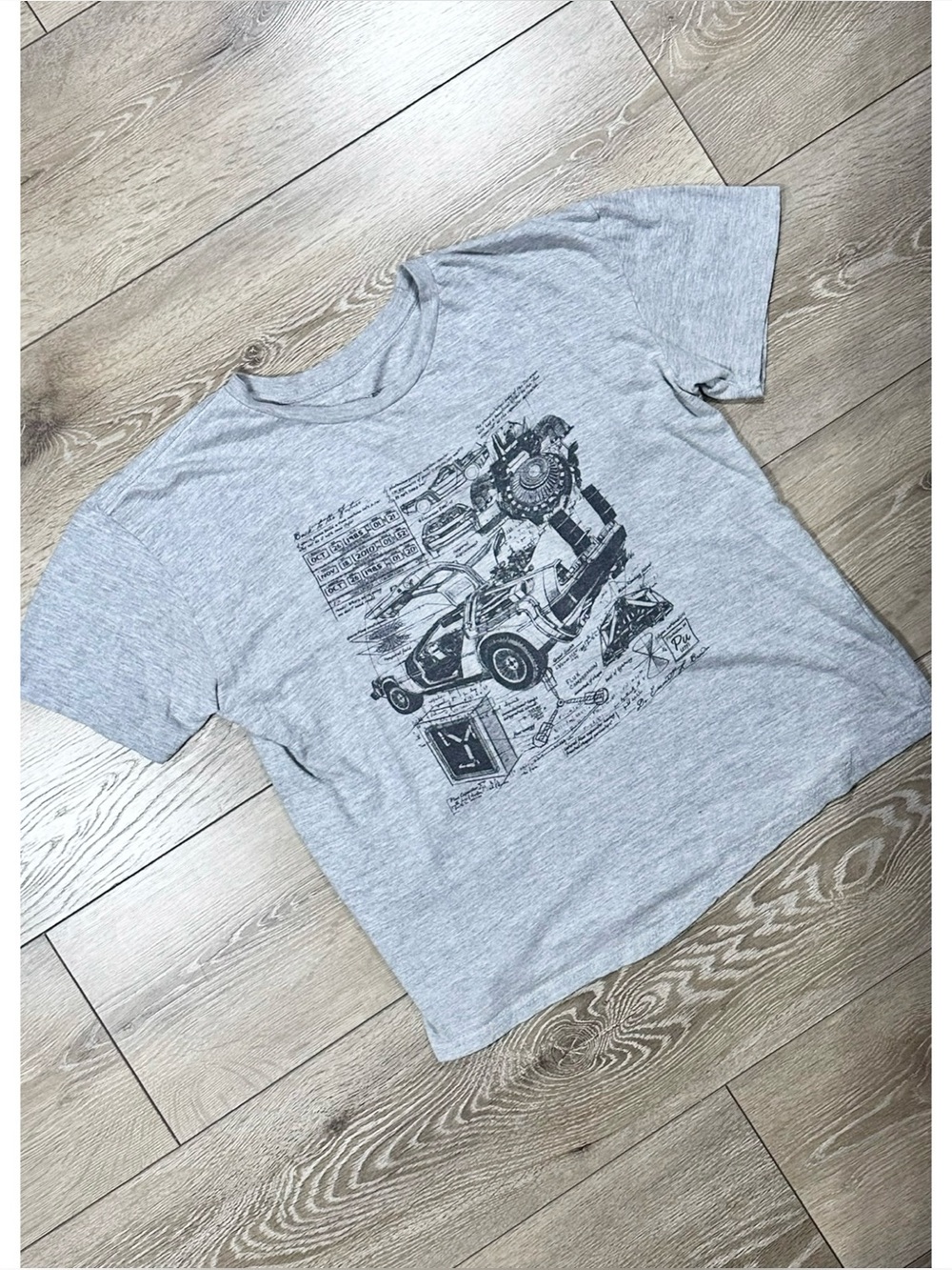 Back To The Future Lootwear Exclusive DeLorean Short Sleeve Tee *Flaw*